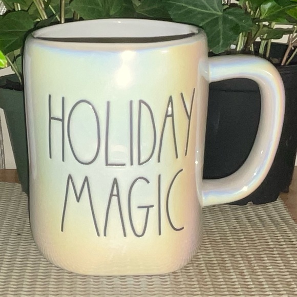 Rae Dunn Holiday Magic White Iridescent Mug - Picture 5 of 6
